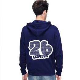 Leavers Artistic 26 logo Design Bold Retro Typography Stars & Stripes Hoodie